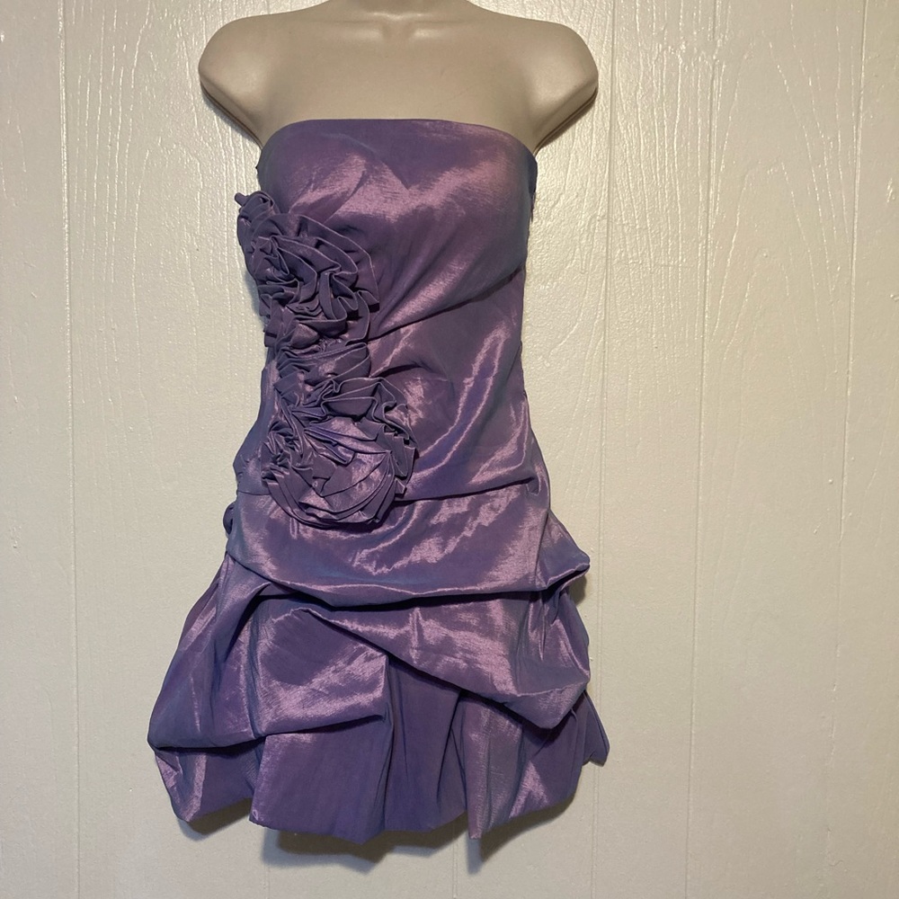 Windsor purple strap dress  mini special occasion dress size M